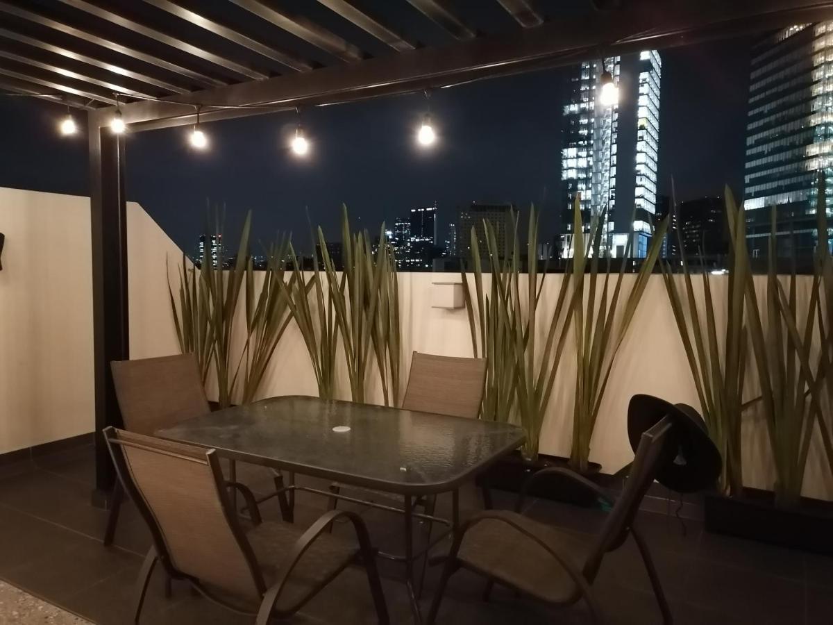 Ferienwohnung Downtown Depto Con Terraza Privada Mexiko-Stadt Exterior foto